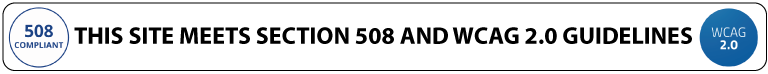 Image of Section 508 and WCAG 2.0 guidelines